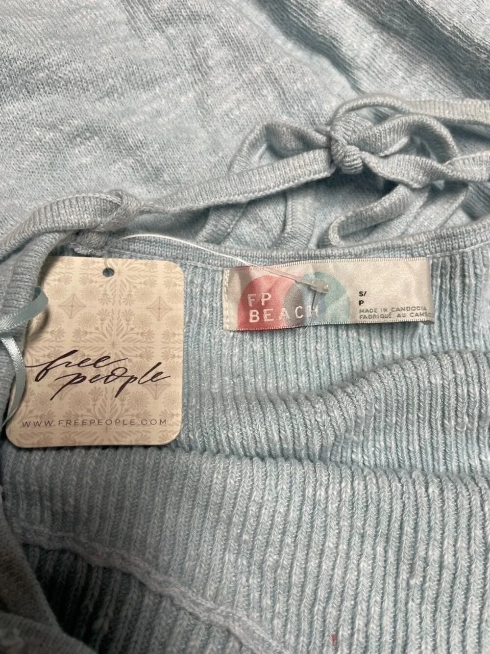 FREE PEOPLE Women's FP Beach Tula Sweater Midi Dress Size S in Starlight Blue